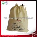 2015 Recycle Promotional White Drawstring Bags Shoe Bags